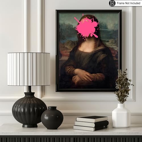 Poster Master Mona Lisa Print - Baroque Painting Poster - Altered & Pop Art - Housewarming Gift for Men & Women - Great Decor for Office, Living Room or Bedroom - 18x24 Unframed Wall Art