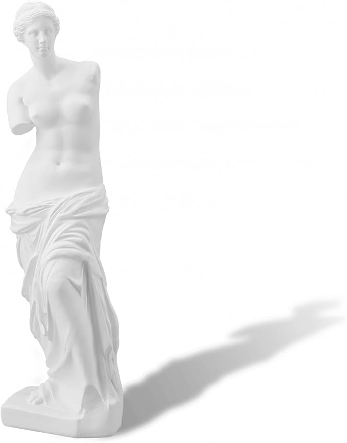 Venus de Milo Statue, 11 Inches Greek Goddess Aphrodite Resin Sculpture, Beautiful Roman Mythology Art Figurine Ornament for Home or Office Deco