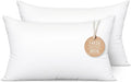 14x26 Rectangular Pillow Inserts 2-Pack for Sofa, Polyester Fill | 100% virgin fiber; Generously filled; Soft and fluffy; Low allergen; Machine washable; For bed
