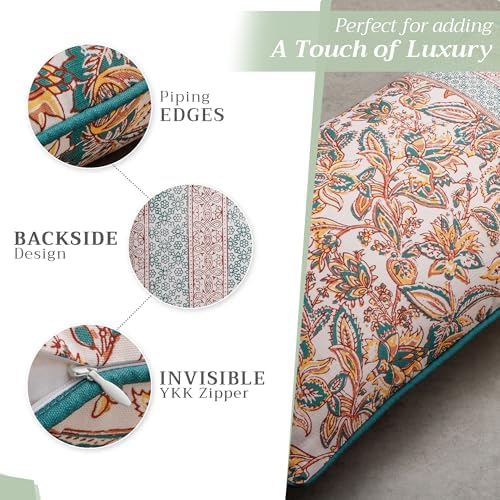 Maison d' Hermine Throw Pillow Covers 100% Cotton (18" x 18" - Pack of 1)