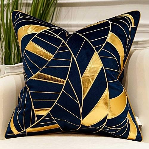 Avigers Throw Pillow Cover 18 x 18 Inch, Blue, Velvet, Hidden Zipper