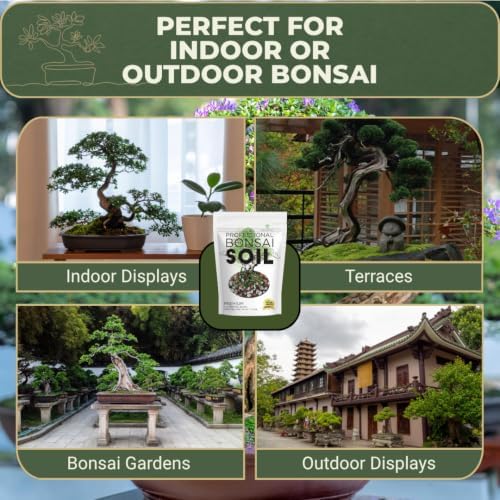Professional Bonsai Soil Mix 2.2 Qt Potting Soil for Bonsai