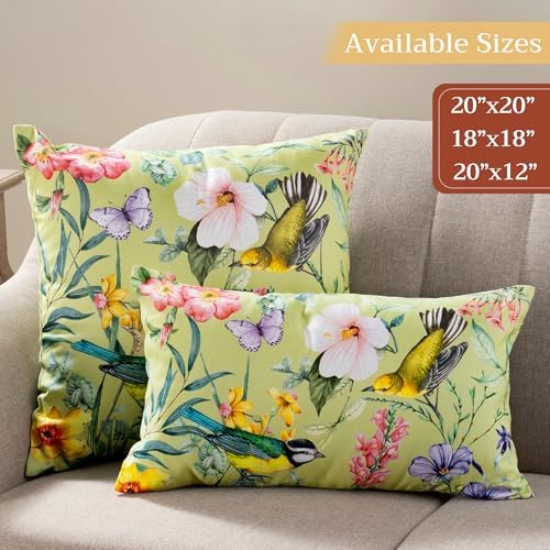Maison d' Hermine Throw Pillow Covers 100% Cotton (18" x 18" - Pack of 1)