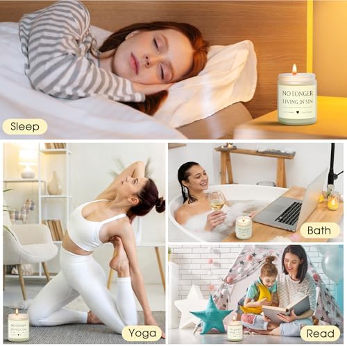 Wedding Gifts for Bride, 9 OZ Soy Wax Candle Bridal Shower Gifts