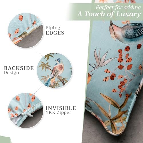 Maison d' Hermine Throw Pillow Covers 100% Cotton (12" x 20" - Pack of 1)