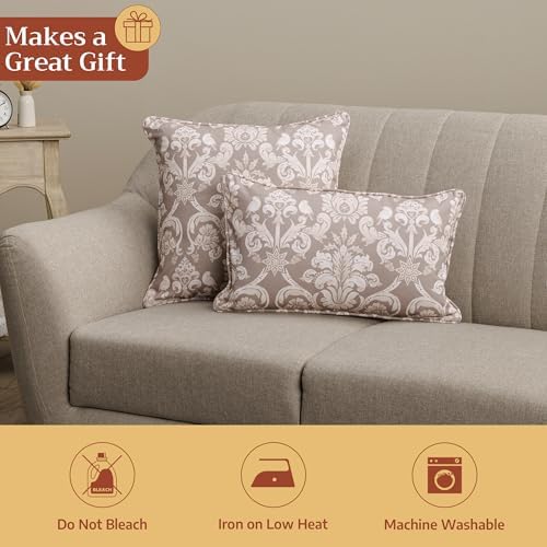Maison d' Hermine Throw Pillow Covers 100% Cotton (20" x 20" - Pack of 1)