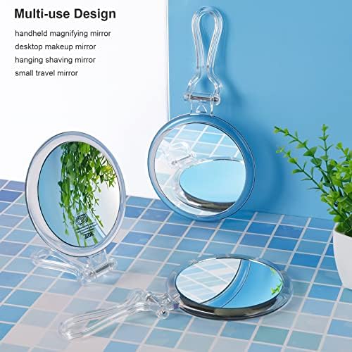 20x Magnifying Mirror, Travel Handheld Mirror - 2-Sided with 1X 20X Magnification Adjustable Handle, Portable, Small, Girl Women Mother's Gift
