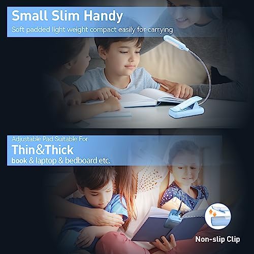 VAVOFO Rechargeable Reading Light, Clip on Book Light for Reading in Bed