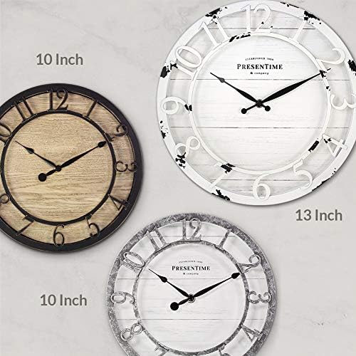 Presentime 13" Farmhouse Series Wall Clock