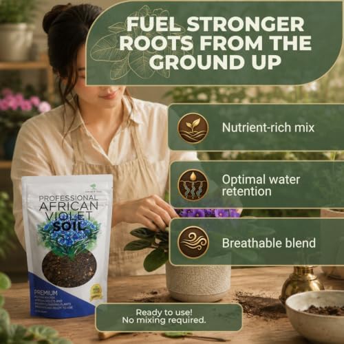 African Violet Potting Soil 2.2 Qt for African Violet Indoor & Houseplants