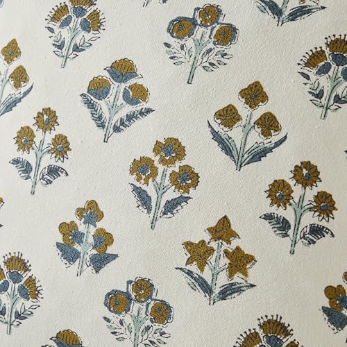 Floral Lumbar Pillow Covers Set of 2, 12x20 Inches Brown