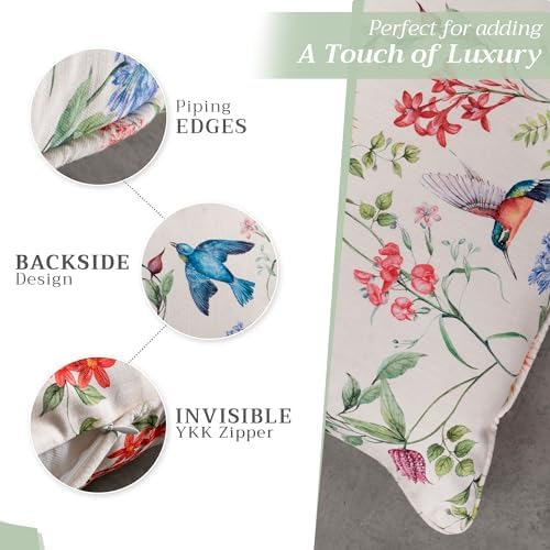 Maison d' Hermine Throw Pillow Covers 100% Cotton (12" x 20" - Pack of 1)