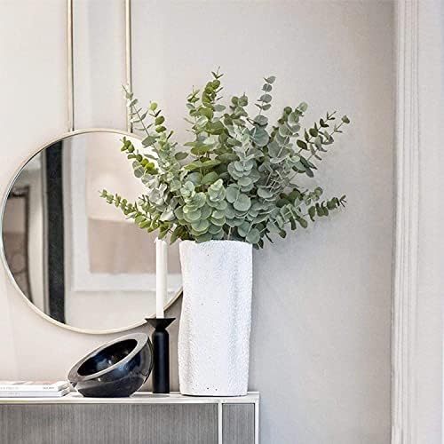 36pcs Eucalyptus Stems Artificial Eucalyptus Leaves Fake Greenery Branches Stems Faux Eucalyptuses Wedding Bouquet (Gteen)