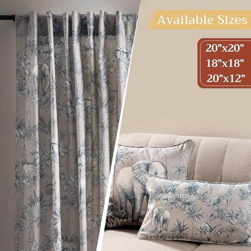 Maison d' Hermine Throw Pillow Covers 100% Cotton (12" x 20" - Pack of 1)
