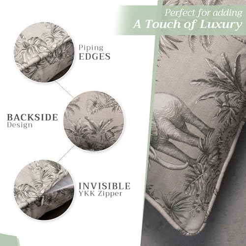 Maison d' Hermine Throw Pillow Covers 100% Cotton (12" x 20" - Pack of 1)