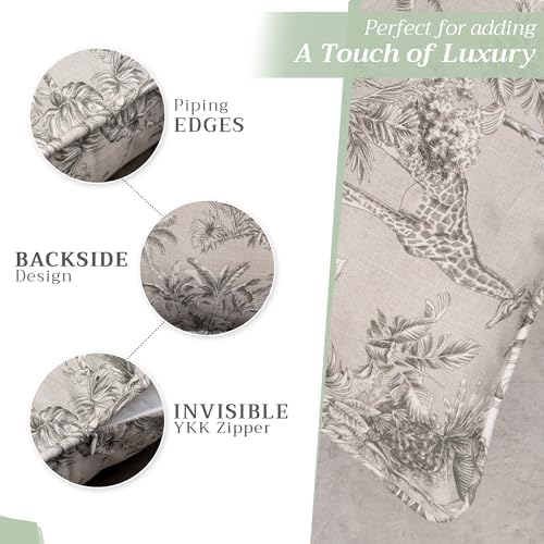 Maison d' Hermine Throw Pillow Covers 100% Cotton (18" x 18" - Pack of 1)