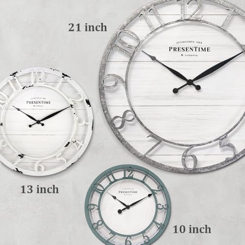 Presentime 21" Farmhouse Series Wall Clock