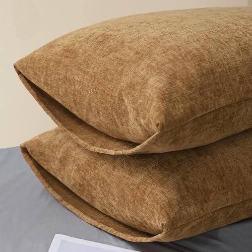 CaliTime Decorative Throw Pillow Covers 26 X 20 Inches Apricot Brown