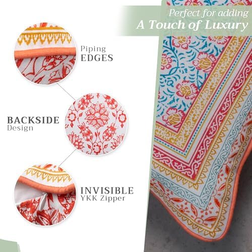 Maison d' Hermine Throw Pillow Covers 100% Cotton (12" x 20" - Pack of 1)