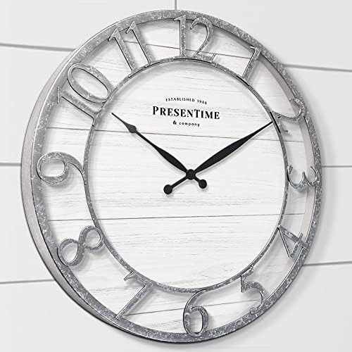 Presentime 21" Farmhouse Series Wall Clock