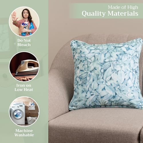 Maison d' Hermine Throw Pillow Covers 100% Cotton (18" x 18" - Pack of 1)