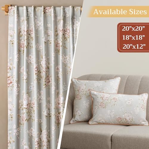 Maison d' Hermine Throw Pillow Covers 100% Cotton (20" x 20" - Pack of 1)