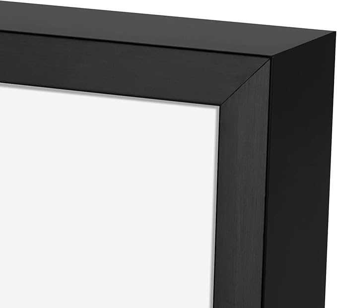 Frametory 12 Pack 9x12 Aluminum Frame with Mat for 6x8 Photo, Black