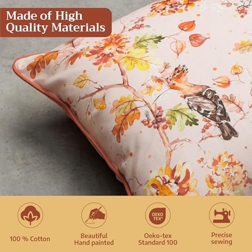 Maison d' Hermine Throw Pillow Covers 100% Cotton (20" x 20" - Pack of 1)