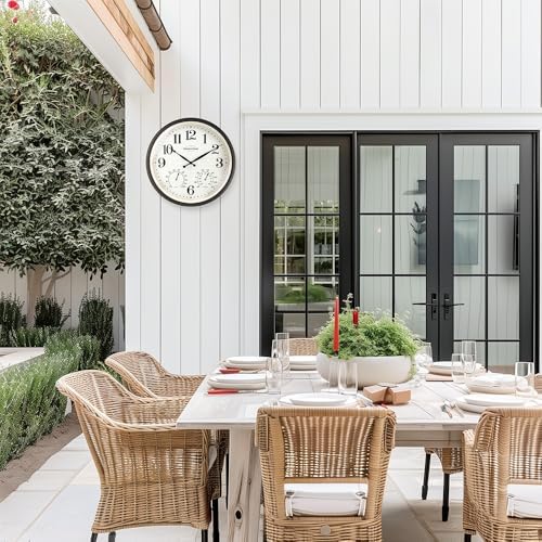 Presentime 16" Farmhouse in/Outdoor Clock