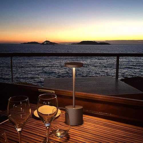 Cordless Table Lamp Rechargeable,Battery Powered LED Outdoor Table Light