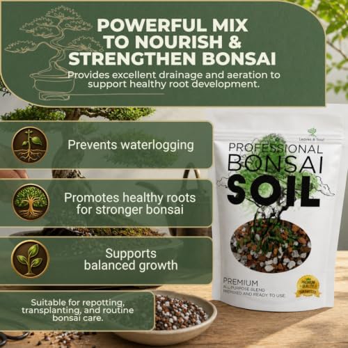 Professional Bonsai Soil Mix 2.2 Qt Potting Soil for Bonsai
