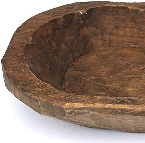 Thick Wooden Bread Bowl