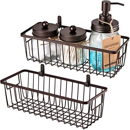 SheeChung Metal Wire Basket, Small Storage Baskets for Bathroom Kitchen