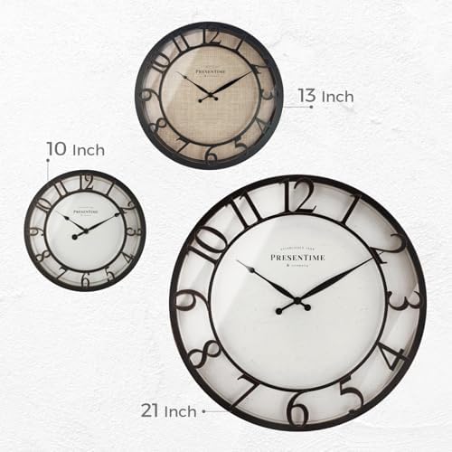 Presentime 10" Farmhouse Series Wall Clock