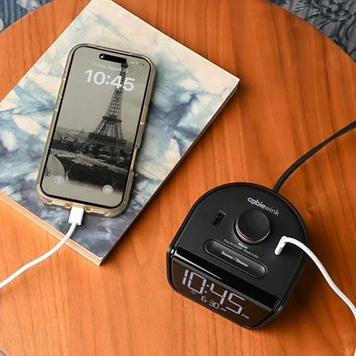 Brandstand CubieWink - Charging Alarm Clock with USB Ports