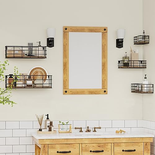 Fixwal Wire Frame Floating Shelves for Wall 5 Different Sizes Carbon Black