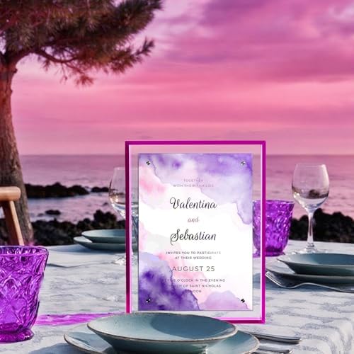 TWING 5x7 Picture Frame Acrylic Magnetic Wall Mounting/Self Standing Frame