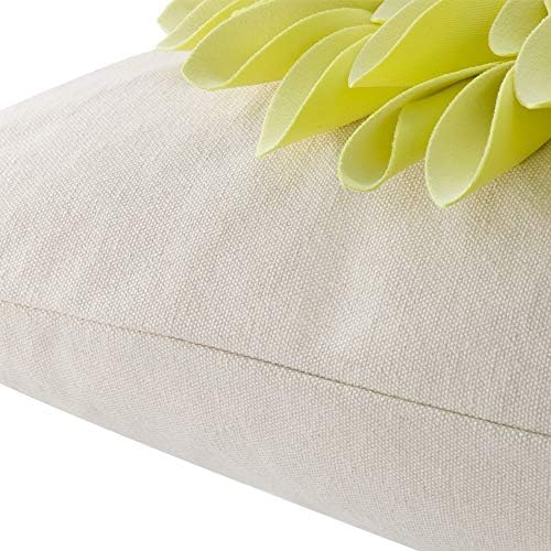 OiseauVoler Summer Throw Pillow Covers Decorative 3D Sunflowers Cushion Covers Handmade Pillowcases for Couch Bed Living Room Home Decor 18x18 Inches Lemon Yellow