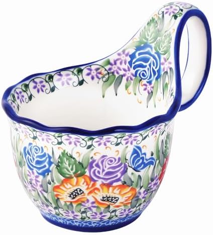 ALMA 16oz Soup Bowl with Large Handle,Microwave Safe, Gift for Women