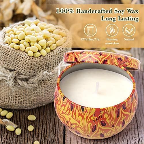 Alikiai Scented Candles for Women, Candles for Home Scented, 12 Pack Soy Wax Christmas Candles Set, Birthday Gifts for Women Best Friends Sister Colleague