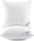 MIULEE 24x24 Pillows Inserts Pack of 2, Down Alternative Virgin Filling | Decorative Pillow Insert, Comfy Support Throw Pillows for Sofa Couch Bed
