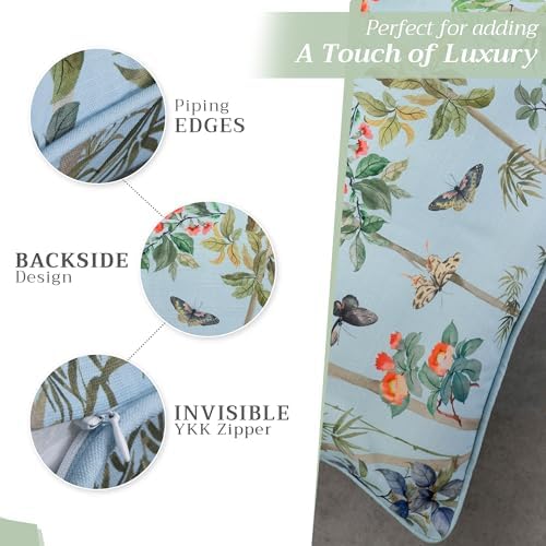 Maison d' Hermine Throw Pillow Covers 100% Cotton (20" x 20" - Pack of 1)