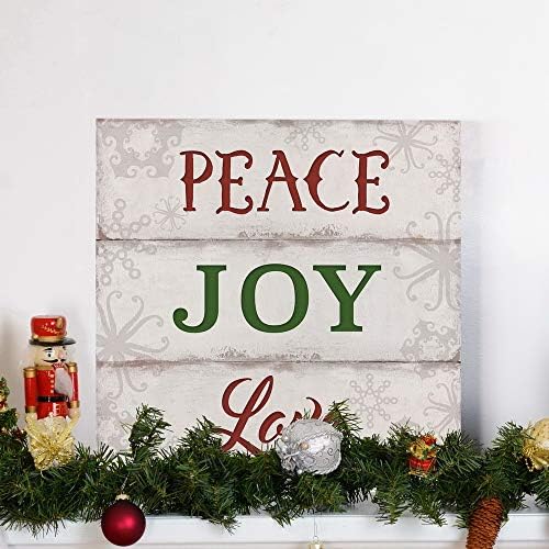 Renditions Gallery Canvas Wall Art Prints for Home Decor Peace Joy Love Motivational Abstract Artowrk for Bedroom Dining Office Kitchen Decorations - 10"X10" LT05
