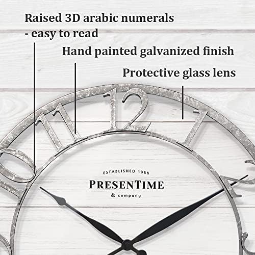 Presentime 21" Farmhouse Series Wall Clock
