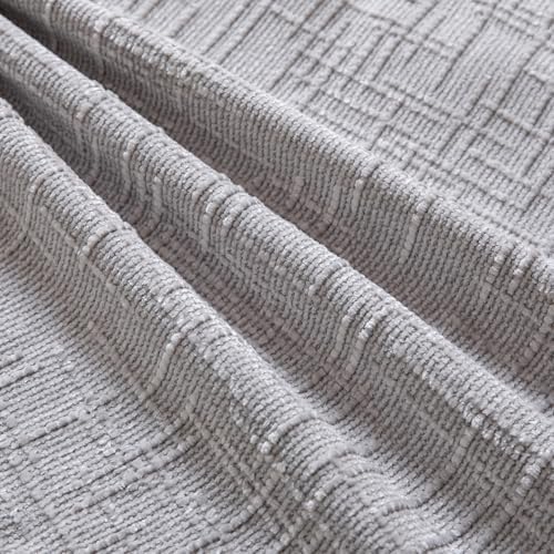 Yaertun Chenille Throw Pillow Covers 16x24 Inch Set of 2 Textured Broadside Soft Cozy Velvet Pillow Covers Modern Farmhouse Boho Decorative Pillow Cases for Couch Bed Sofa Livingroom Light Gray