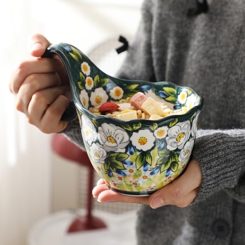 ALMA 16oz Soup Bowl with Handle Microwave Safe, Soup Bowl for Gift shoppers