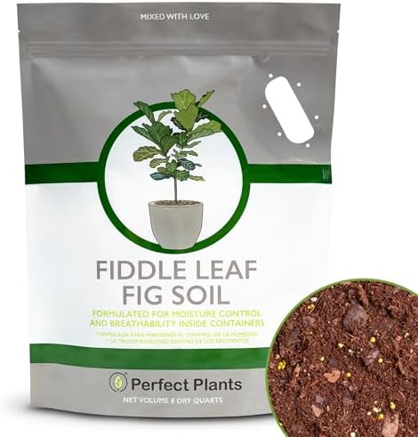 Perfect Plants Fiddle Leaf Fig Soil, 8 qt, Coconut Coir Potting Mix
