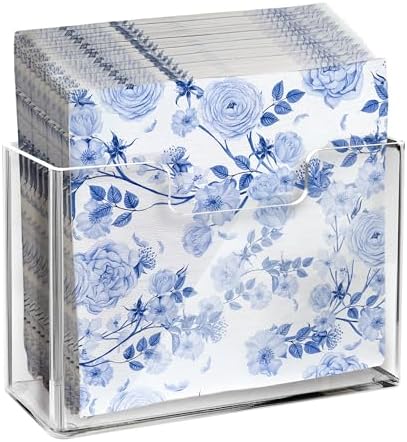 Acrylic Napkin Holder for Table, Clear Square Paper Dispenser