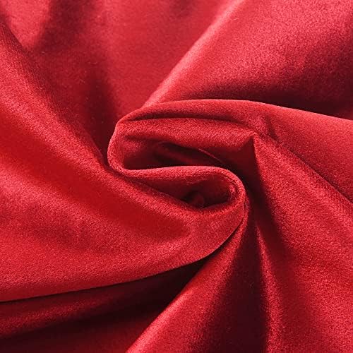 Home Brilliant Red Pillow Covers Lumbar Pillow Cover 12 x 20 Velvet Rectangle Pillow Covers for Couch Sofa Bed, Set of 2, 12x20, Ruby Red