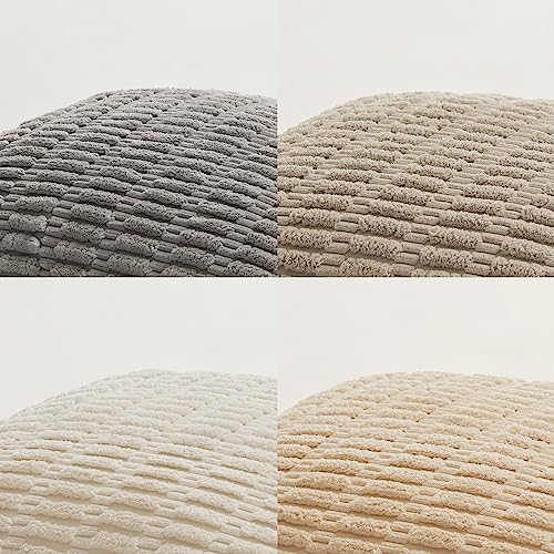 Fancy Homi 4 Packs Decorative Throw Pillow Covers for Living Room Couch Bed, Modern Farmhouse Boho Home Décor Accent Cushion Case, 20" x 12", Neutral